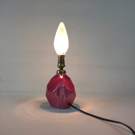 Image 1 of Pied De Lampe Cubiste En Céramique