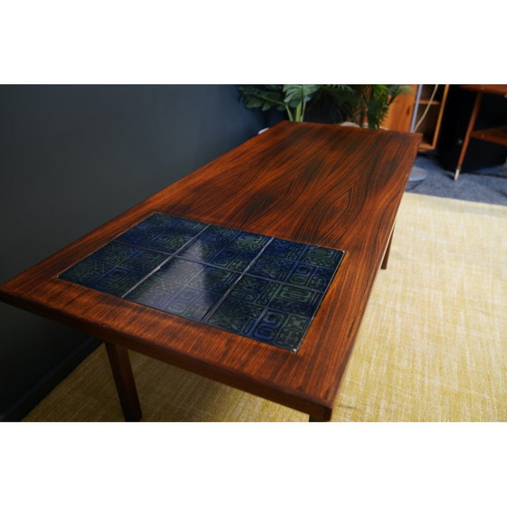 Image 1 of Table basse en palissandre du milieu du siècle par Johannes Andsersen pour Pbs, Danemark 1960