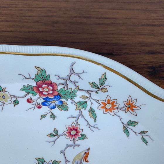 Image 1 of Grand plat creux modèle "Chantilly" par Longchamp, 1950/60