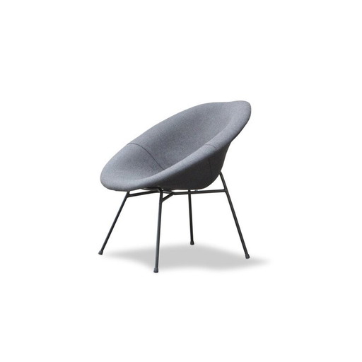 Fauteuil vintage en fibre de verre par Claude Vassal Magasins Pilotes, 1950
