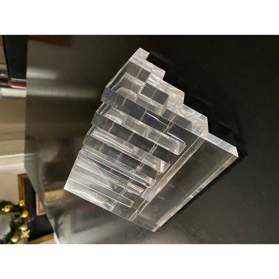Image 1 of Porte-lettres vintage en plexiglas pour Guzzini, Italie 1970