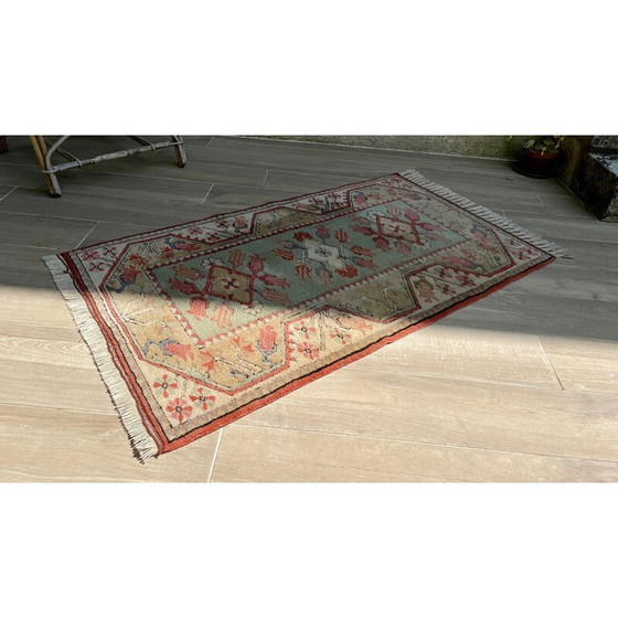 Image 1 of Tapis oriental vintage art déco Milas