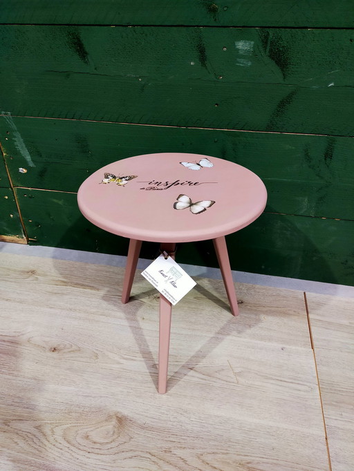 Tabouret , Vieux rose