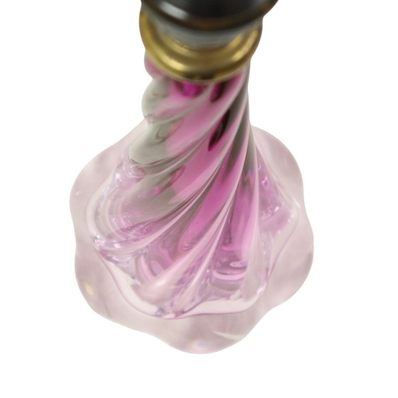 Image 1 of Lampe à poser violette Val Saint Lambert