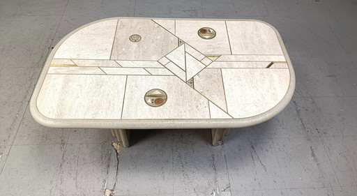 Table basse attribuée à Paul Kingma, années 1980