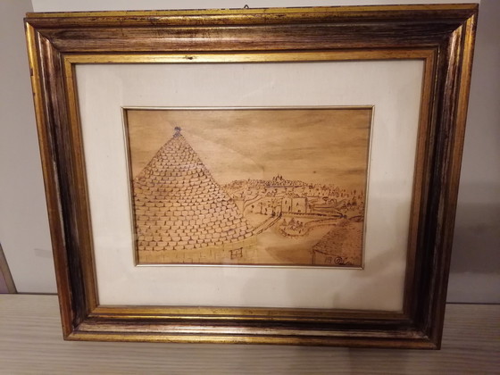 Image 1 of Très bel ensemble de sculptures en bois de Valentino Palmisano