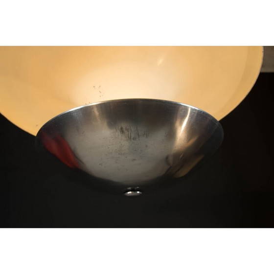 Image 1 of Lustre vintage Bauhaus en aluminium avec lumière indirecte, 1930