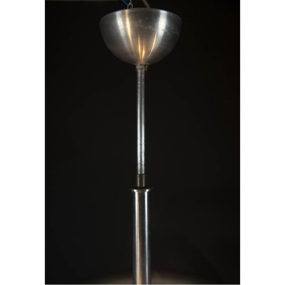 Image 1 of Lustre vintage Bauhaus en aluminium avec lumière indirecte, 1930