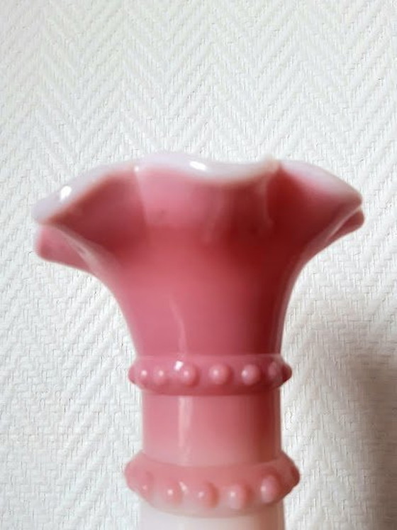 Image 1 of 2X Vases En Opaline De Foire Vers 1920