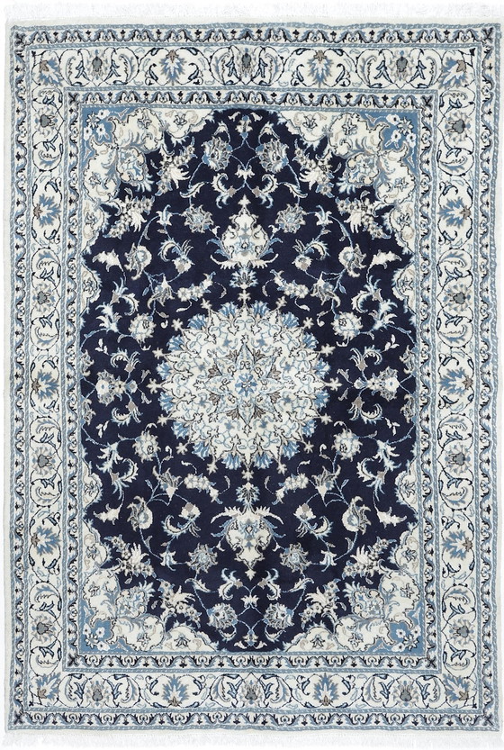 Image 1 of Tapis persan noué à la main original Naïn 12 La 242 X 170 cm