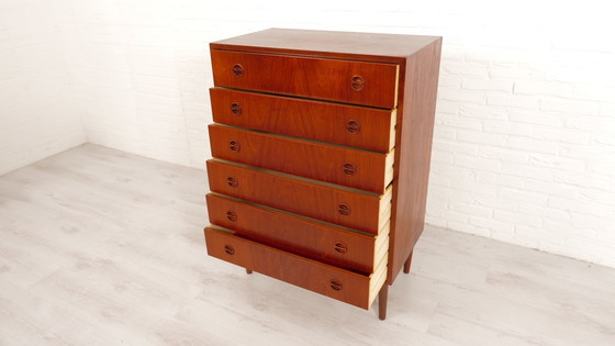 Image 1 of Commode | Design danois | Teck | 6 Tiroirs | 106 cm