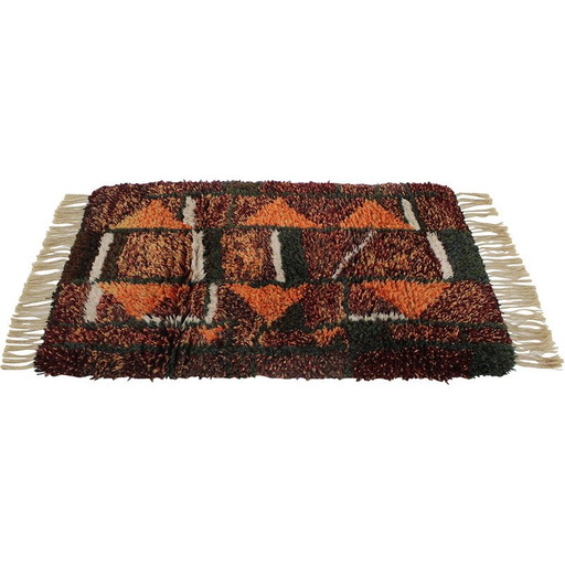 Tapis danois en laine du milieu du siècle, 1970