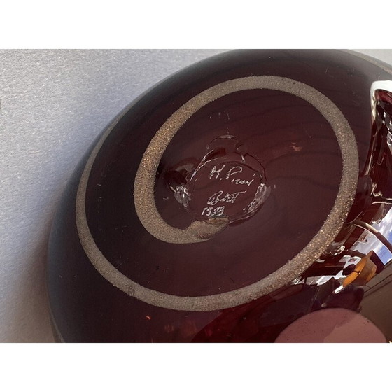 Image 1 of Vase en verre vintage de Robert Pierini à Biot, 1983