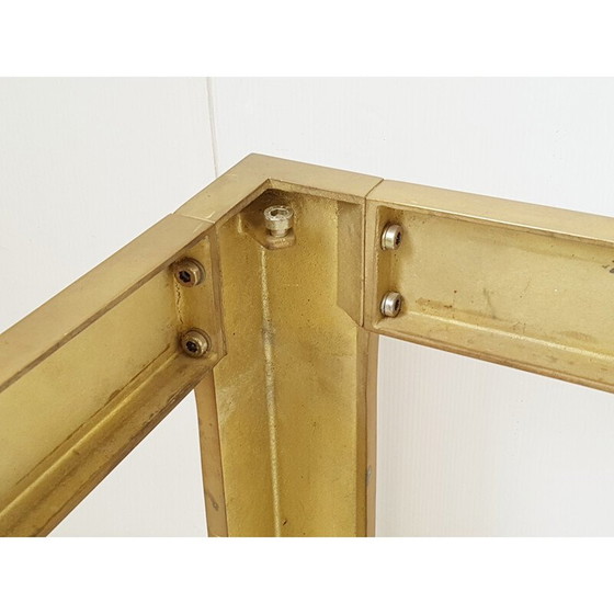 Image 1 of Table basse vintage en bronze et verre, 1970