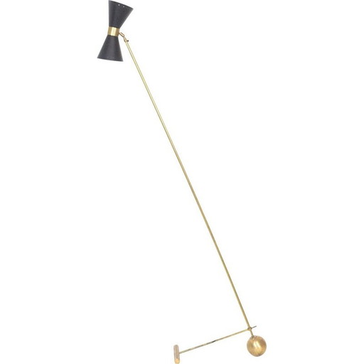 Lampadaire diabolo italien vintage