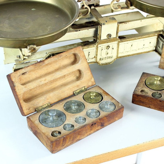 Image 1 of Balance de cuisine vintage de la société Rekord, Tchécoslovaquie 1940