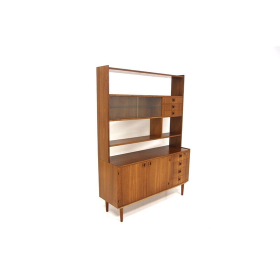 Image 1 of Commode vintage en teck et verre, Suède 1960
