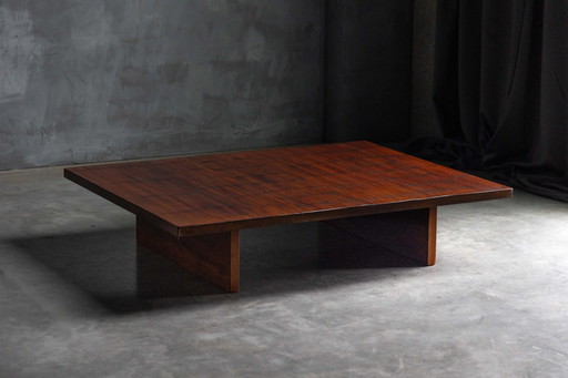 Table basse en bambou par Axel Vervoordt, Belgique, 1980S