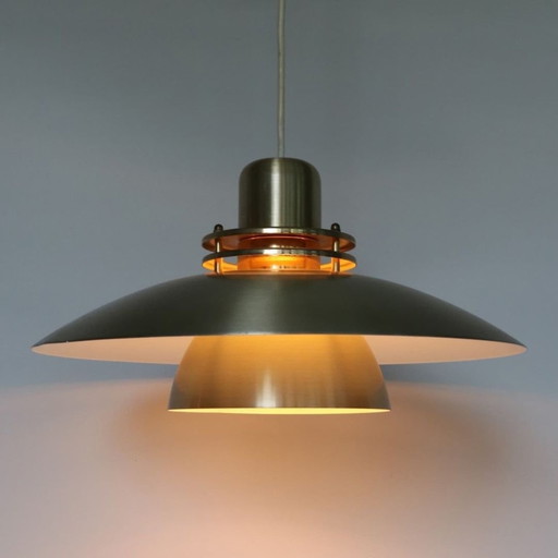 Lampe pendante vintage en laiton Belid Swedish Design Scale Lamp