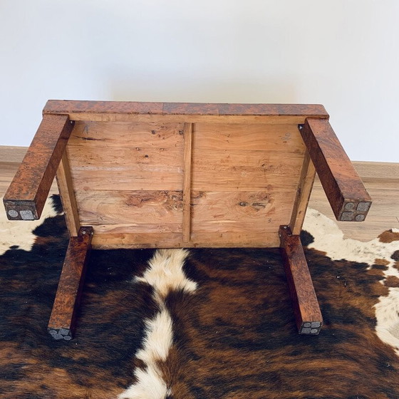 Image 1 of Table basse rectangulaire vintage en ronce de cèdre, années 1960