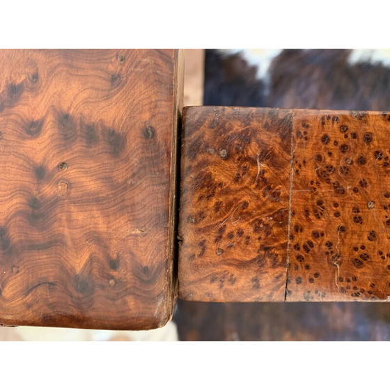 Image 1 of Table basse rectangulaire vintage en ronce de cèdre, années 1960