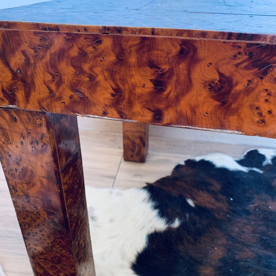 Image 1 of Table basse rectangulaire vintage en ronce de cèdre, années 1960