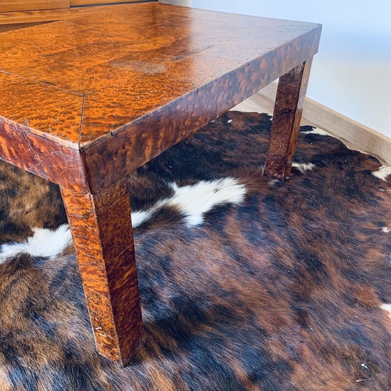 Image 1 of Table basse rectangulaire vintage en ronce de cèdre, années 1960