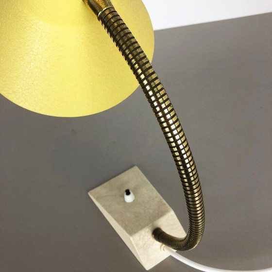 Image 1 of Lampe de table moderniste en métal et laiton par SIS Lights, Allemagne 1960