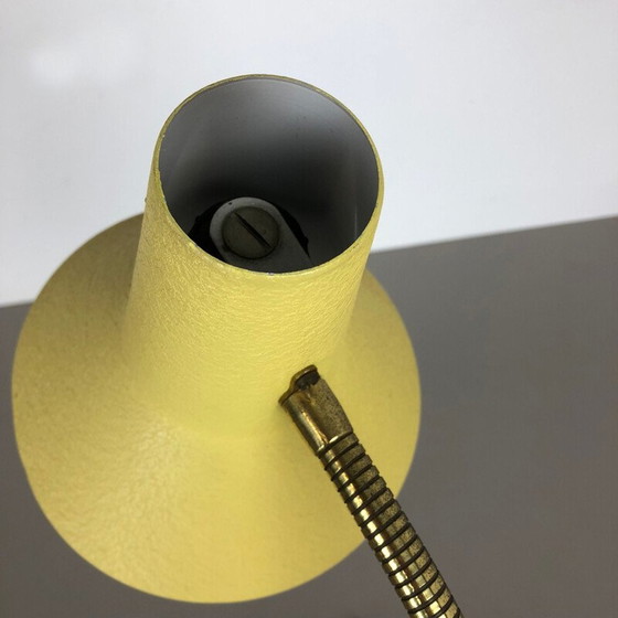 Image 1 of Lampe de table moderniste en métal et laiton par SIS Lights, Allemagne 1960