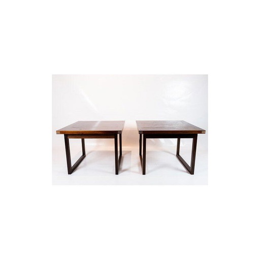 Paire de tables d'appoint vintage en palissandre, Danemark 1960