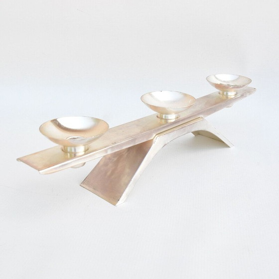 Image 1 of Chandelier vintage en laiton par K. Radtke pour Wmf, Allemagne 1960