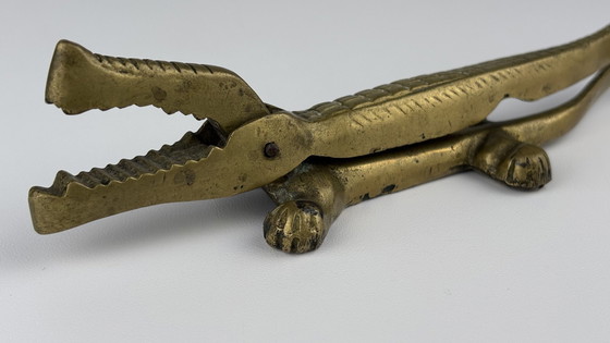 Image 1 of Casse-noisette en laiton vintage (Wal) Crocodile