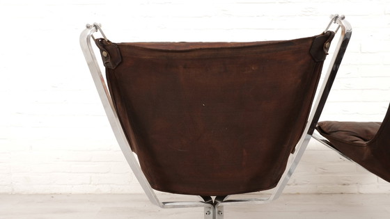 Image 1 of 2 X Fauteuil Vintage | Falcon | Sigurd Ressell | Cuir