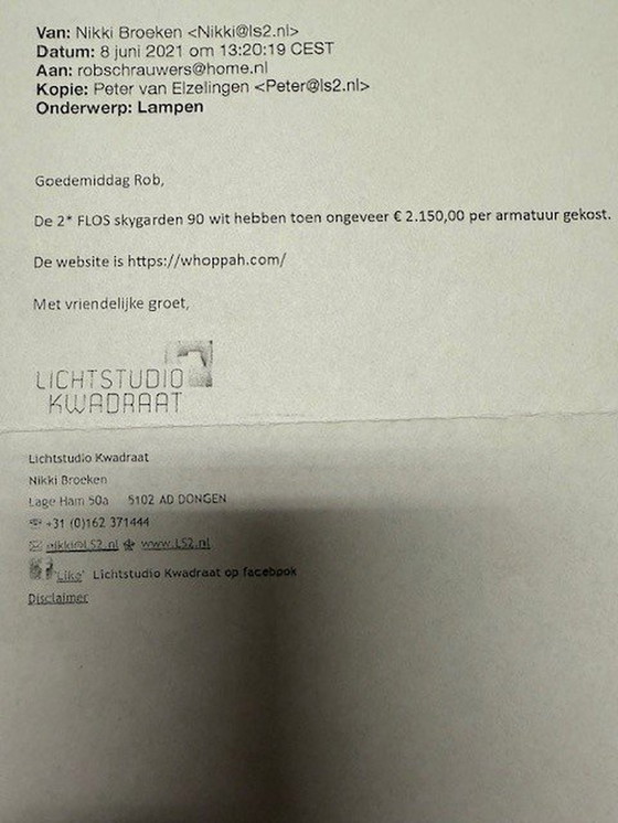 Image 1 of 2 Lampes suspendues Flos Skygarden 90 Colour White