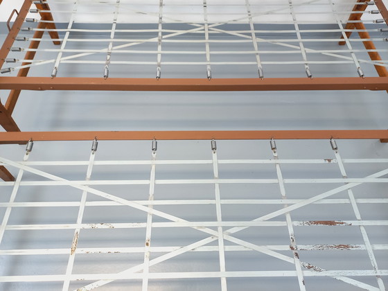 Image 1 of Paire De Lits De Jour Daybeds Superposables Vintage En Bois De Chêne Et Métal Des Années 60