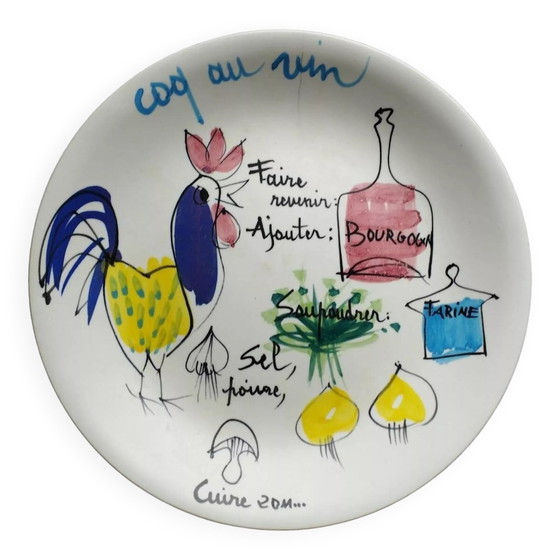 Image 1 of Assiette Ancienne De Lili Voltz 1950 - 1960