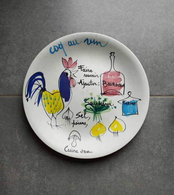 Image 1 of Assiette Ancienne De Lili Voltz 1950 - 1960