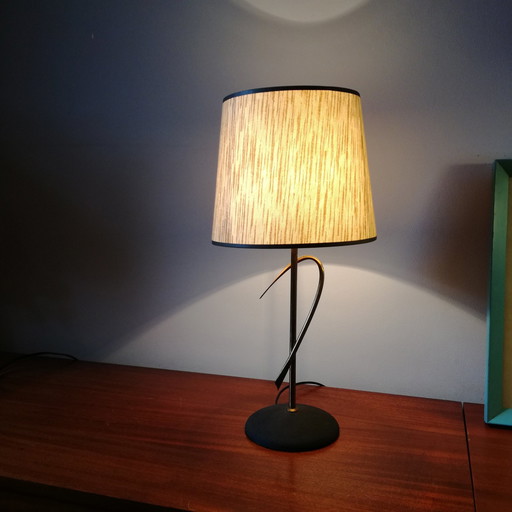 Lampe Mid-Century En Laiton, 1950