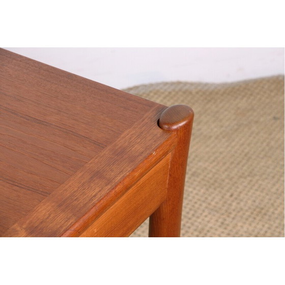 Image 1 of Table basse vintage en teck avec plateau réversible, Danemark 1960