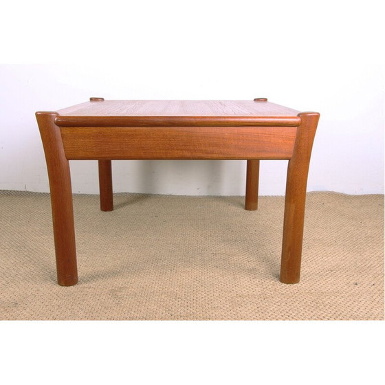 Image 1 of Table basse vintage en teck avec plateau réversible, Danemark 1960