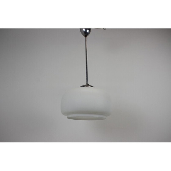 Image 1 of Lampe suspendue Art Déco en verre, Tchécoslovaquie, années 1930