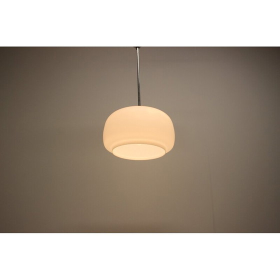 Image 1 of Lampe suspendue Art Déco en verre, Tchécoslovaquie, années 1930