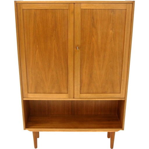 Armoire vintage en noyer, Suède 1960