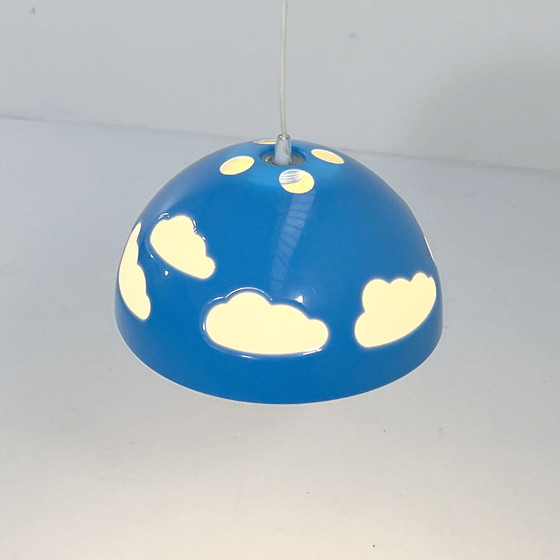 Image 1 of Lampe suspendue Skojig bleue par Henrik Preutz pour Ikea, 1990S