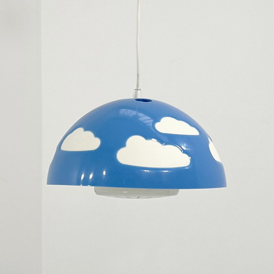 Image 1 of Lampe suspendue Skojig bleue par Henrik Preutz pour Ikea, 1990S
