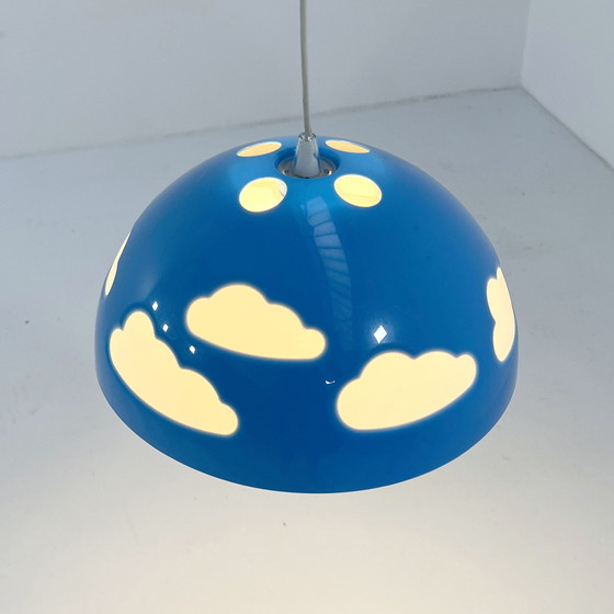 Image 1 of Lampe suspendue Skojig bleue par Henrik Preutz pour Ikea, 1990S