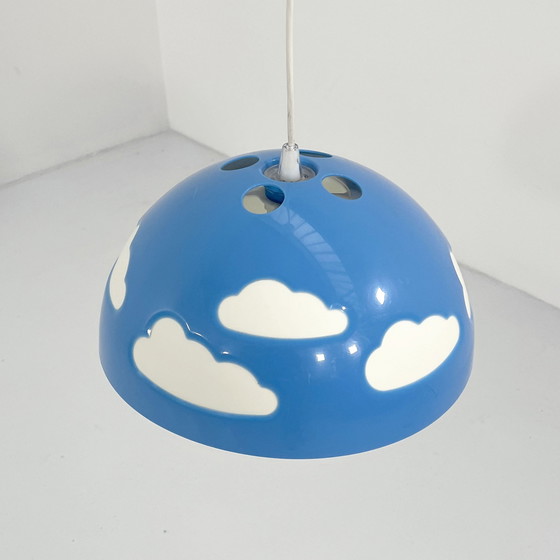 Image 1 of Lampe suspendue Skojig bleue par Henrik Preutz pour Ikea, 1990S