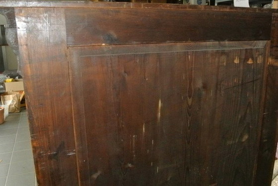 Image 1 of Biedermeier secrétaire, noyer, milieu du 19e Siècle.