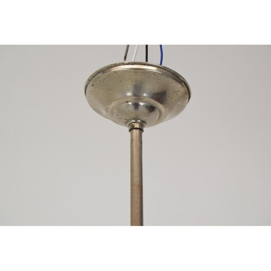 Image 1 of Lampe suspendue Art déco en verre, Tchécoslovaquie, années 1930