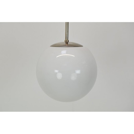Image 1 of Lampe suspendue Art déco en verre, Tchécoslovaquie, années 1930